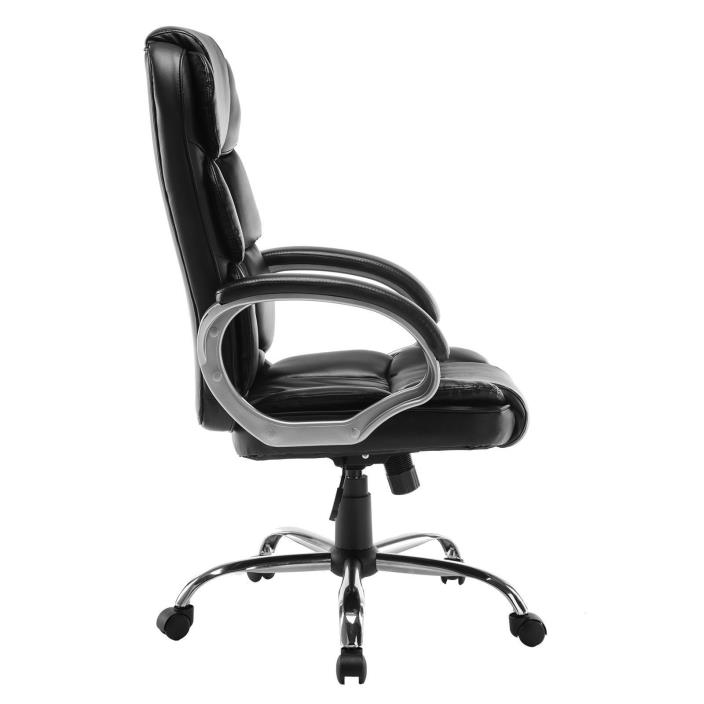 PU Leather High Back Office Chair Executive Task Ergonomic Computer Desk/