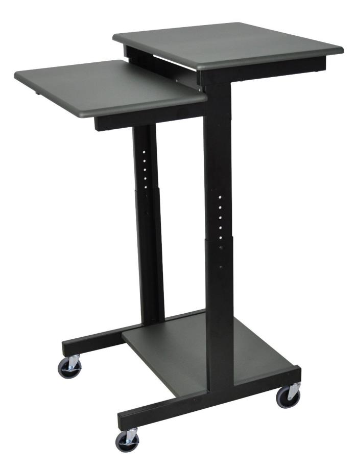 Height Adjustable Multipurpose Rolling Mobile Stand up Presentation Computer
