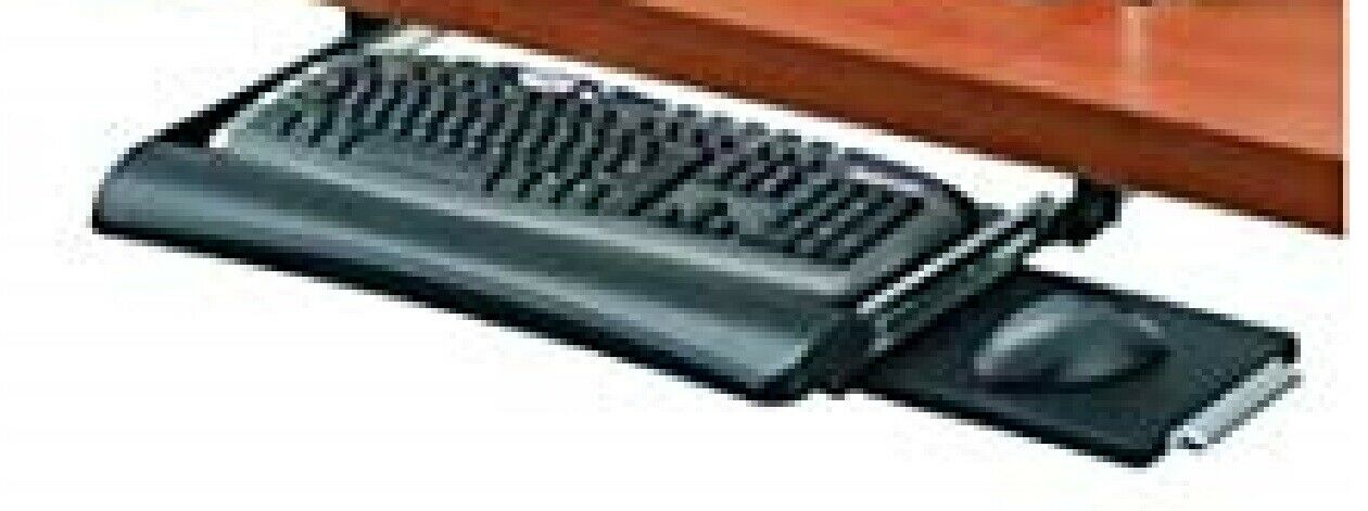 Fellowes Office Suites Underdesk Keyboard Drawer, Black/Silver (9140303)