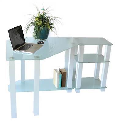 Corner Computer Desk with Right Extension Table [ID 3124885]
