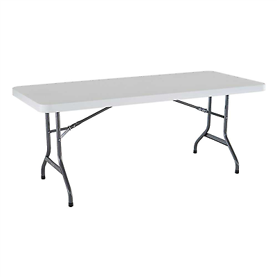 LIFETIME 6-FOOT FOLDING TABLE (COMMERCIAL) - WHITE GRANITE