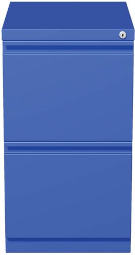 20-inch Blue Moblie Pedestal File/ File With Extended Front And Full Width