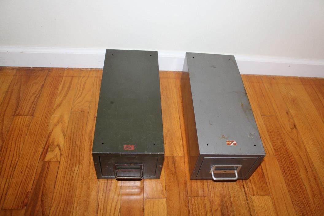 Vintage Weis Index card Cabinets - Two (2) Cabinets