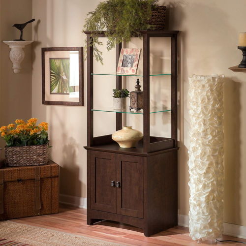 Buena Vista Tall Library Storage Cabinet with Doors