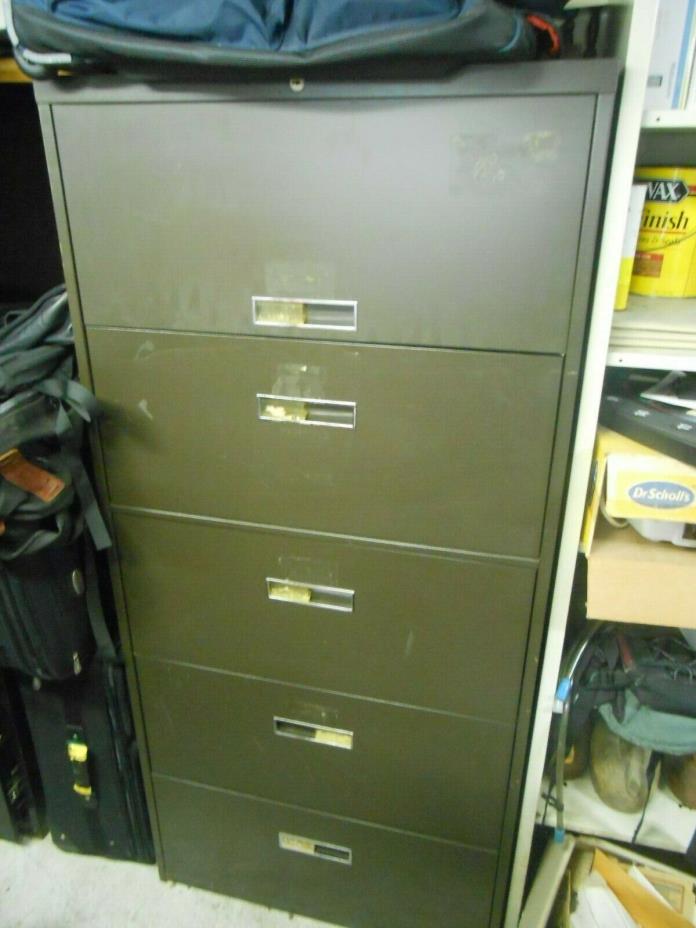 5 drawer lateral file cabinet 30 wide 65 tall