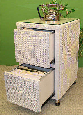 Wicker Warehouse 2-Drawer Mobile Vertical File