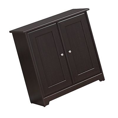 Cabot Small Storage Cabinet with Doors in Espresso Oak