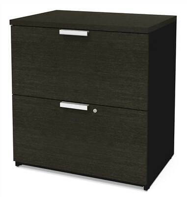 Lateral File Cabinet in Deep Gray and Black [ID 3757846]