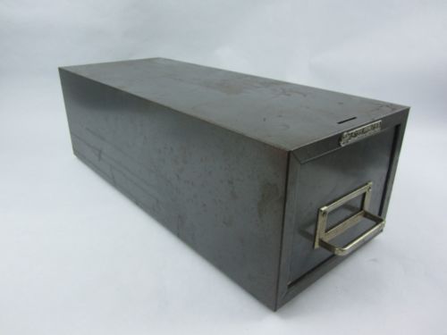 Vintage Steelmaster Drawer Metal Industrial File Box Gray Stackable USA
