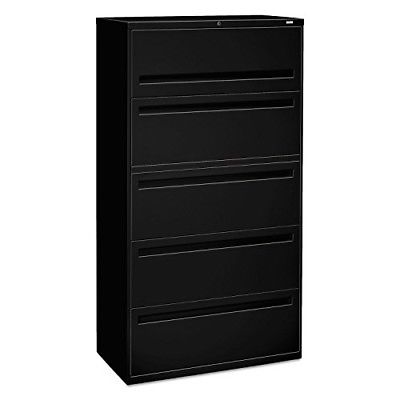 HON 785LP 700 Series Five-Drawer Lateral File w/Roll-Out & Posting Shelf, 36w,