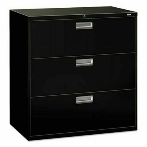Hon HON693LP Black 3 Drawer Lateral File With Lock 42