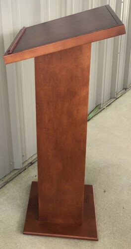 School Lectern Wood Church Podium Hard Wood Pulpit Event Hotel Lectern Stand 50”