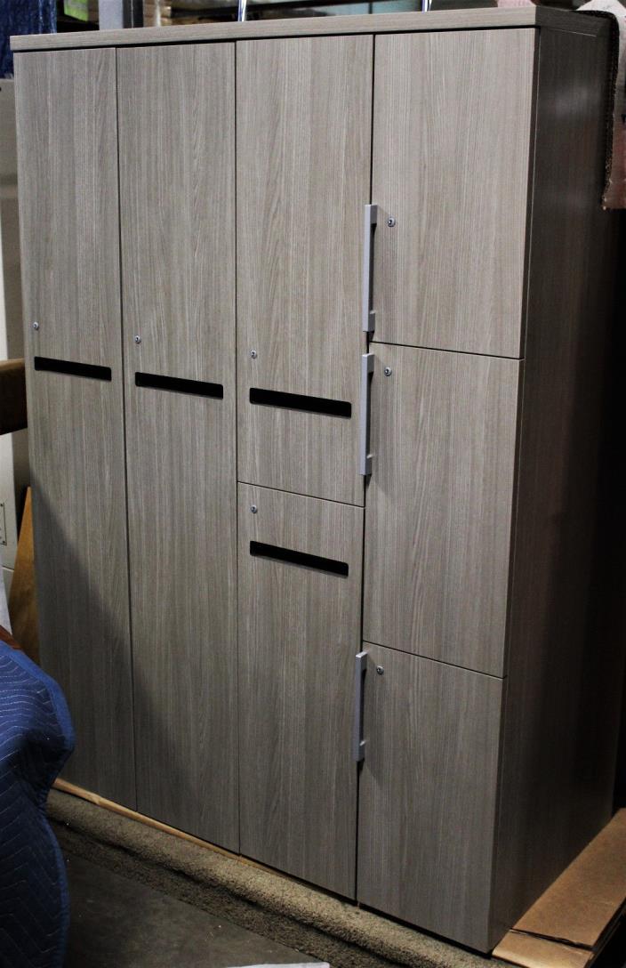 New Designer Large Grey Office Storage Locker JSI Office Furniture Line