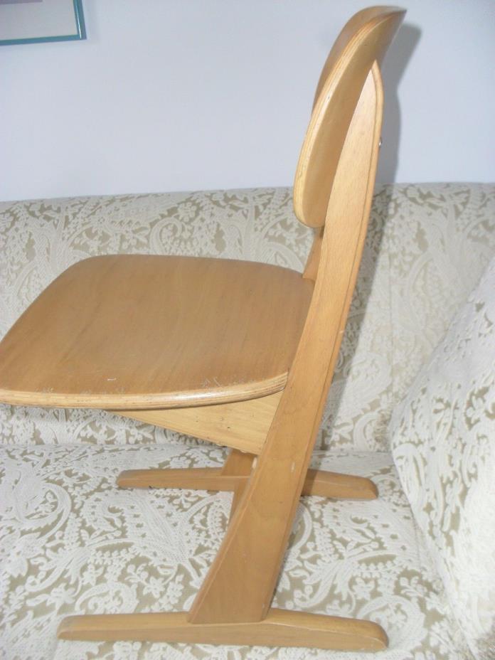 1950s Bauhaus German Sled School Chair Designed By Karl Nothelfer