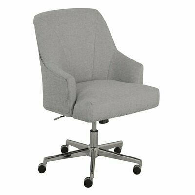 Pemberly Row Office Chair in Light Gray