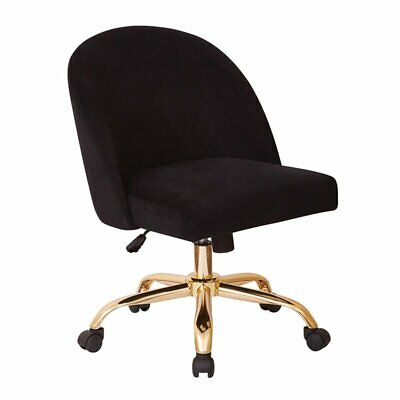 Scranton & Co Mid Back Desk Chair in Black