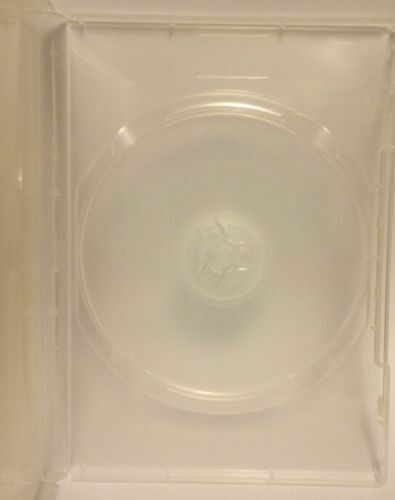 1 - Double Case 14mm Clear Empty DVD Movie/Case - Holds 2 Discs - Free Shipping