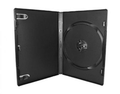 15 - Black DVD Cases - 14mm Standard Empty DVD Movie Case - Free Shipping