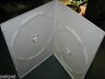 10 NEW 7MM SLIM DOUBLE DVD CASES, WHITE, GLOSSY, PSD36