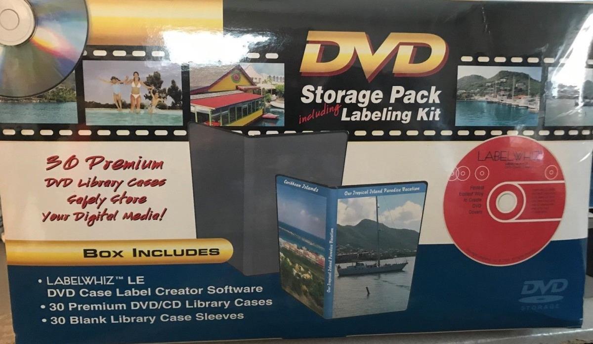 DVD Cases Insertable Cover & Label Printing Kit Collection Printable Sleeves