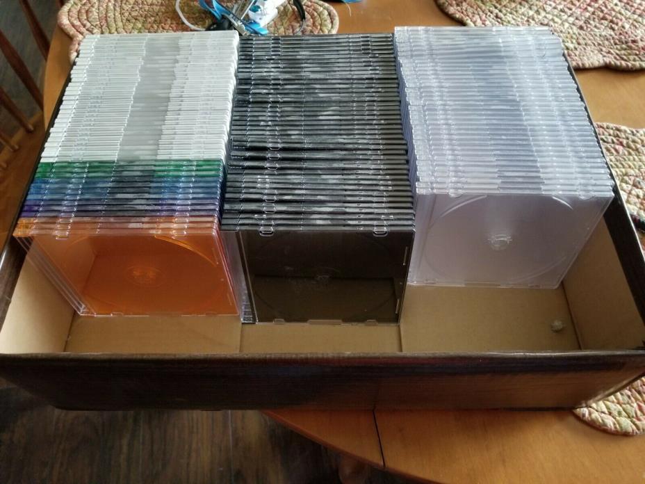 Slim CD cases, 100 total, gently used