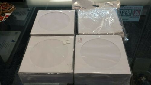 400 CD DVD White Paper Sleeve with Flap& window Envelopes free shipping read ad