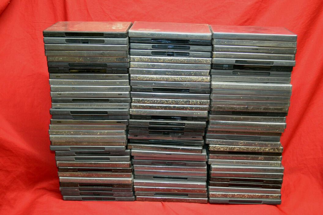 93 STANDARD Black Single DVD Cases * USED AND IN NEED OF CLEANING