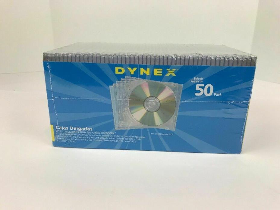 DYNEX DX-CD50 50 Pack Slim DVD/CD Jewel Case