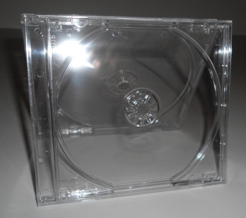 Clear Plastic CD/DVD Jewel Cases Storage Empty Case Disc Holder Blank (1 NEW)
