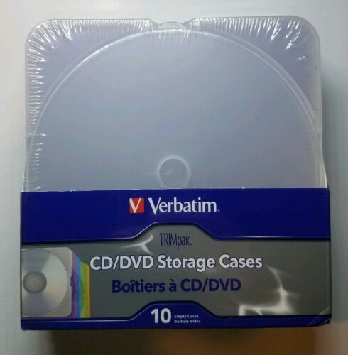 Verbatim TRIMpak CD/DVD Storage Cases - Assorted Colors - 10 Pack VER93804