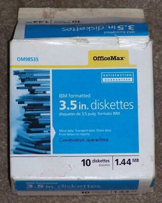 10 OFFICE MAX IBM FORMATTED 3 1/2