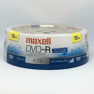 Blank DVD-R Discs, 4.7GB, 16X, Spindle, Gold, 15/Pack by Maxell