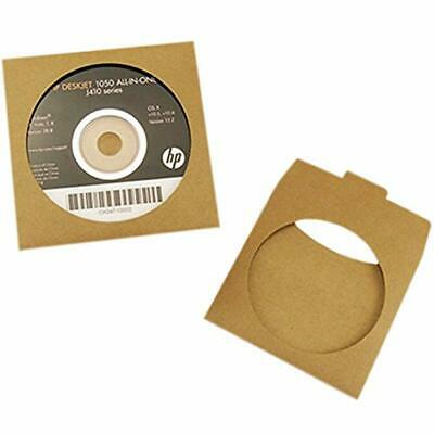 Kraft Disc Storage Wallets Paper CD DVD Sleeves With Clear Window And Flap (30