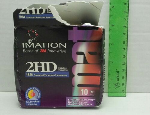 Imation 2HD Diskettes Lot Of 9 Unused 1.44 MB 3.5