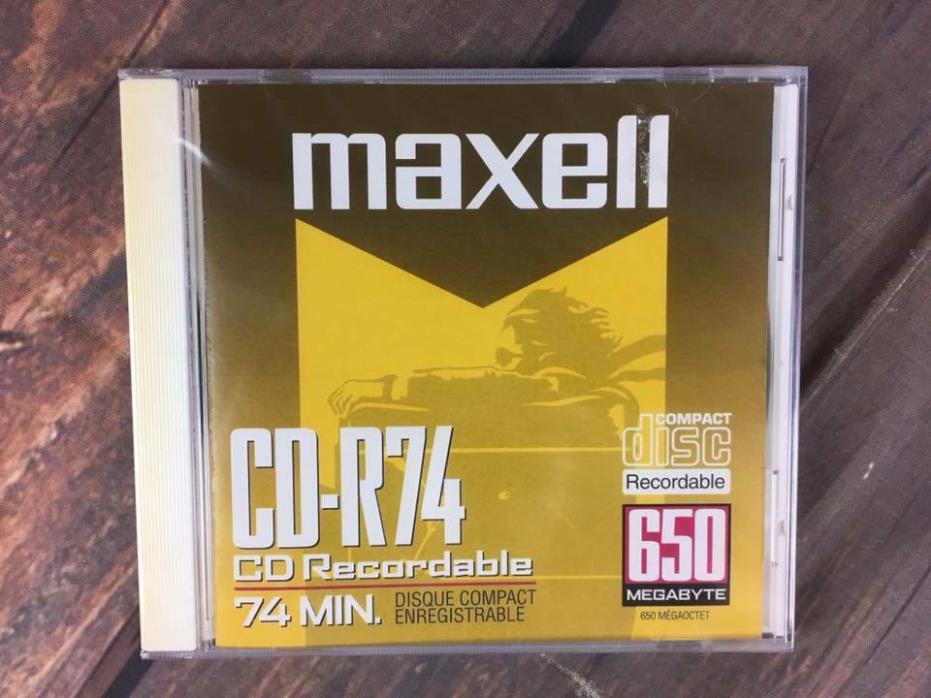MAXELL CD-R74 650MB 74 Min. Writable CD-R 1x-8x compatible