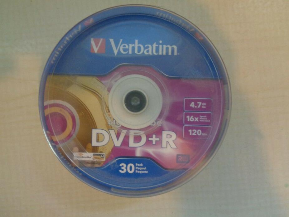 Verbatim Lightscribe DVD+R 26 of 30 Pack 4.7GB 16x Speed 120 Min RW