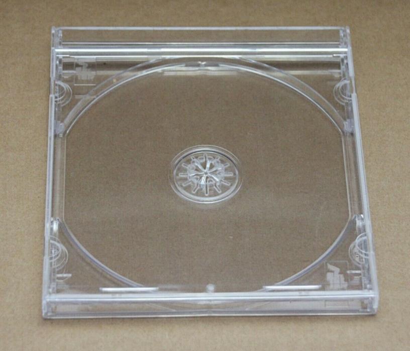 5 Regular Single Clear, Black Poly Jewel Cases For CD, DVD, Game, CD-R, etc.