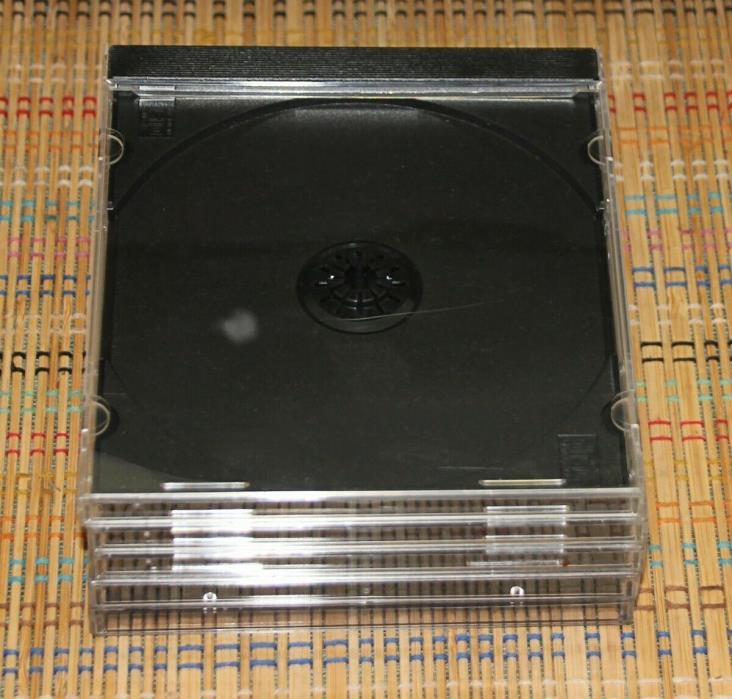 10 Regular Single Black back Jewel Cases-CD, DVD, Game, CD-R, etc.  PROTECT them