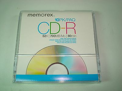 9 count Memorex CD-R 700MB/Mo Blank Disc