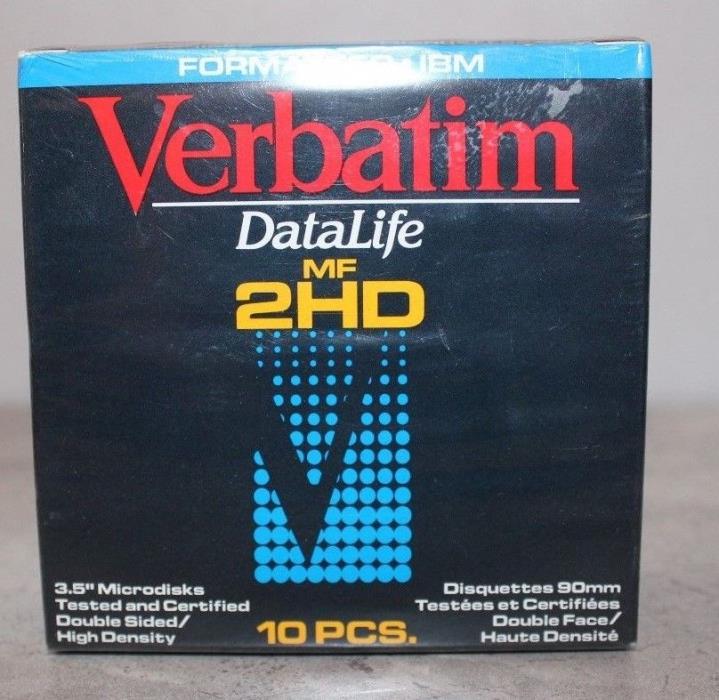 Verbatim Datalife 2HD 3.5 Microdiskc 10 Pieces Brand New