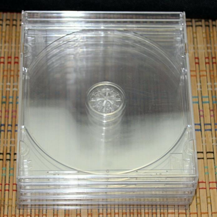 10 Regular Single Clear Jewel Cases--CD, DVD, Game, CD-R, etc.  PROTECT Them