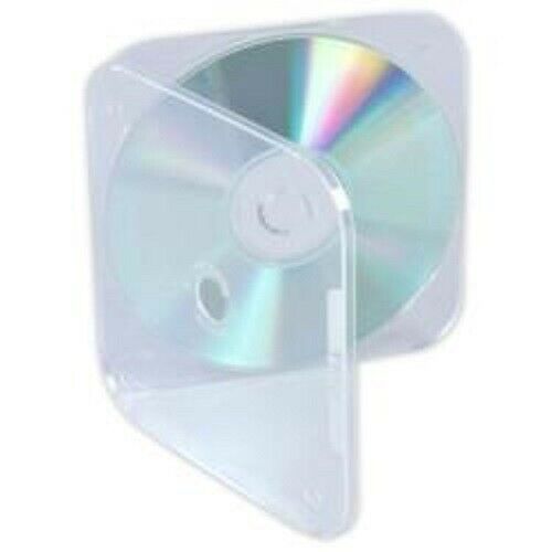 10X NEW Genuine Disc Saver Clam Shell Unbreakable Soft Plastic CD/DVD Cases