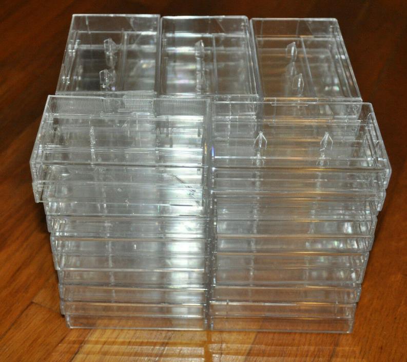 Lot of 50 Cassette Case Jewel Cases Audio Clear Vintage Empty clear never used