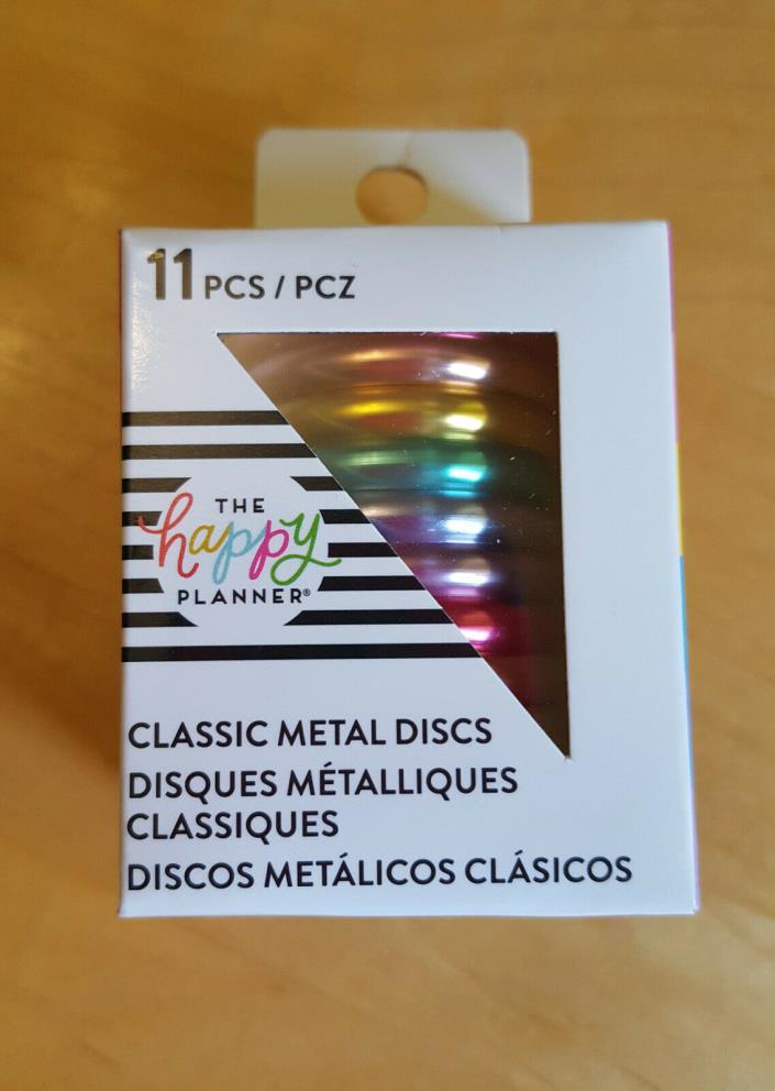 NEW The Happy Planner Rainbow Metal classic Discs rings NIB MAMBI
