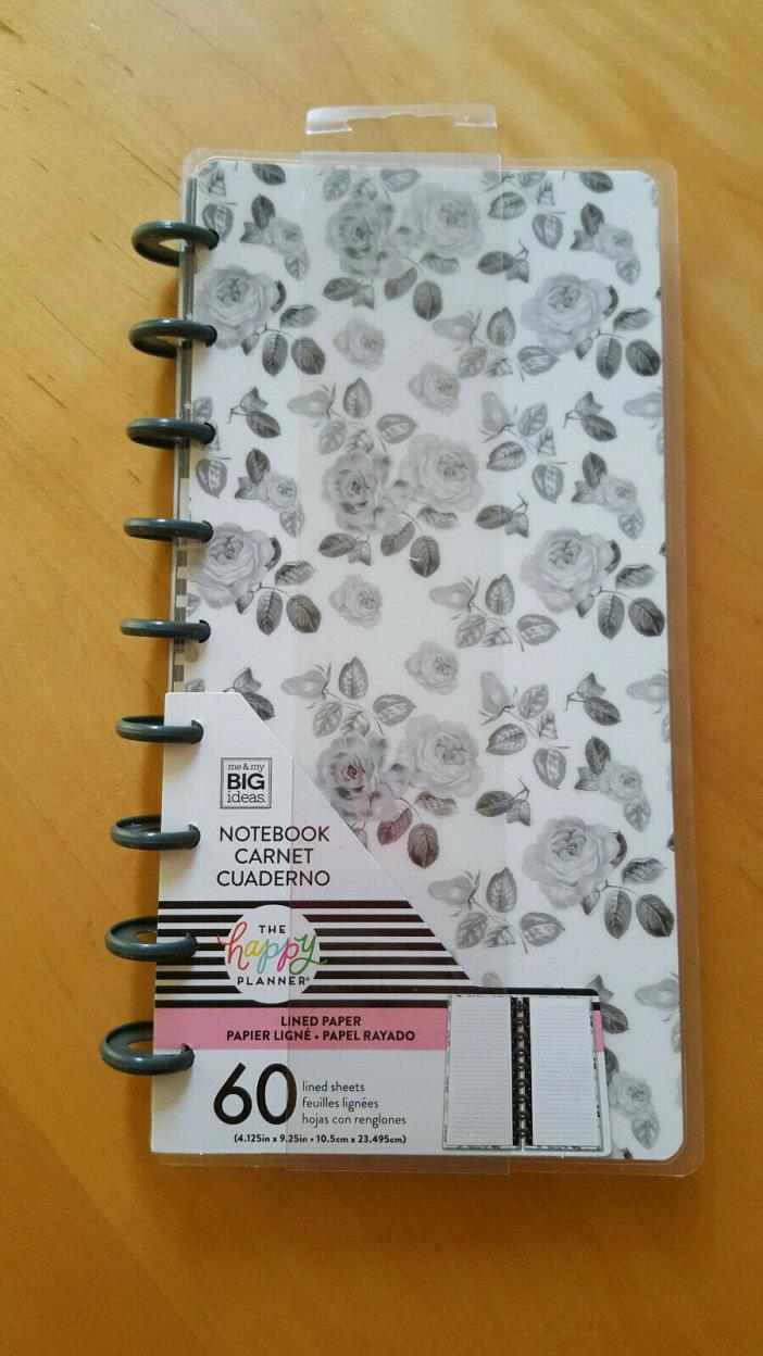 NEW The Happy Planner Black & White floral botanica Happy Notes half sheet MAMBI