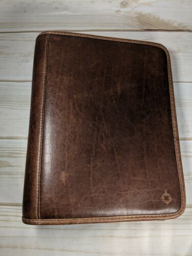 Franklin Covey Tan Leather Planner