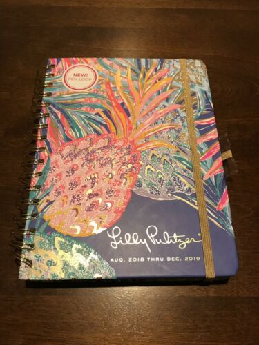 Lilly Pulitzer 17 Month 2018-2019 Planner Agenda Pineapple Gypset Paradise NEW