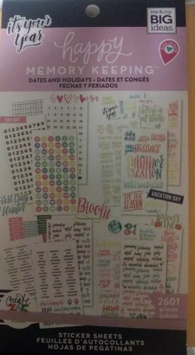 Create 365~HAPPY MEMORY KEEPING~it's your year~Dates and Holidays~2601 Stickers