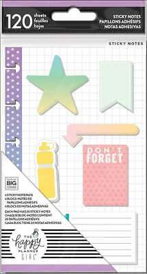 Happy Planner Sticky Notes 120/Pkg Healthy, 6 Designs/20 Each 673808010030