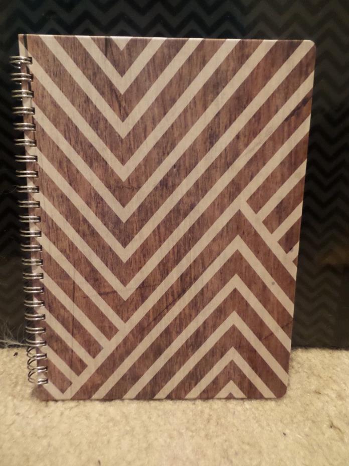 Inkwell Press -  Journal Notebook - Wood Design Cover - NEW